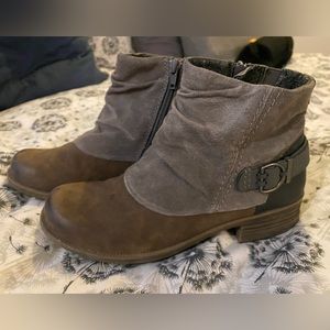 Earth Origins Size 8 Leather Ankle Boots